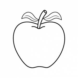 Яблочная векторная иллюстрация