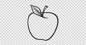 Книжка-раскраска Рисунок Яблоко Еда, яблоко, любовь, белый, ребенок png