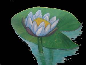 Кувшинка детский рисунок