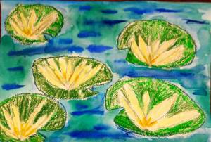 Кувшинка детский рисунок