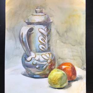 Натюрморт акварелью