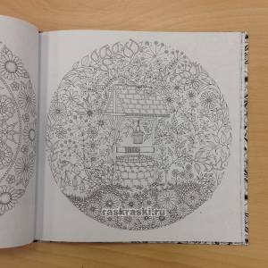 Книга раскраска «Таинственный сад», Джоанна Басфорд