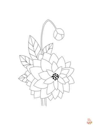 Проявите творческий подход с раскраской георгин