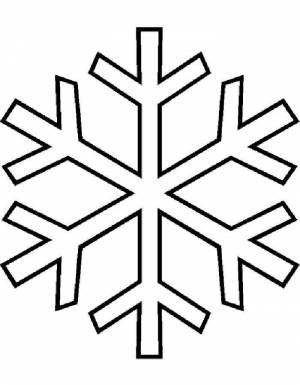 Раскраска снежинка