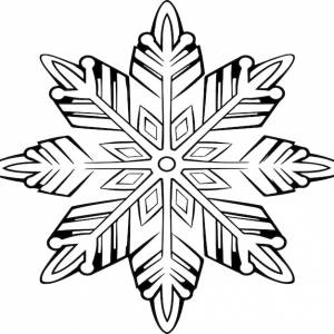 Раскраски снежинки для детей