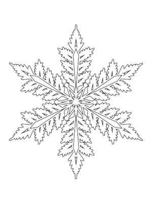 Раскраски Снежинка