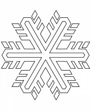 Раскраски Снежинки