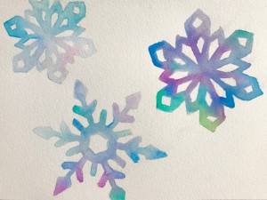 Как нарисовать снежинки