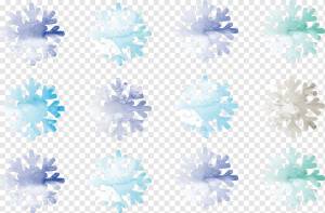 Акварельная живопись Снежинка Рисунок, Рисунок снежинка, синий, зима, снежинки png