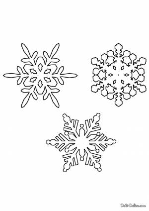 Раскраска снежинки