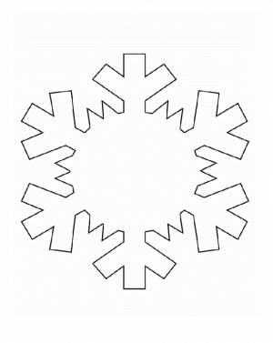 Раскраска Снежинка