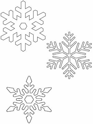 Снежинка рисунок простой