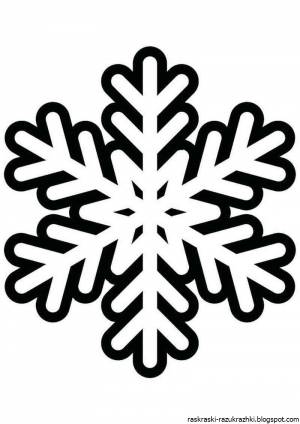 Рисунок снежинка простая