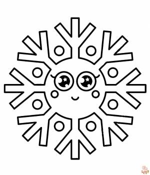 Раскраски снежинки для печати  для детей и взрослых