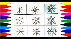 ❄❄❄ Как поэтапно рисовать СНЕЖИНКИ?