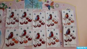 НОД по аппликации «Снегирь на ветке рябины» в подготовительной группе