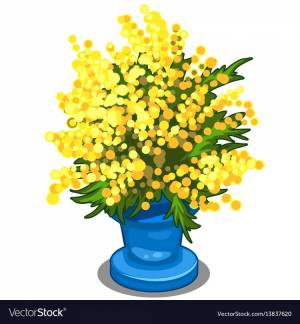 Мимоза раскраска для детей