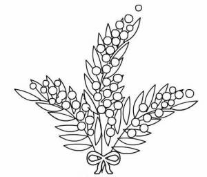 Раскраски Мимоза для детей