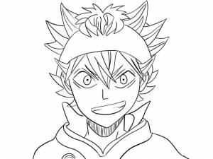 Раскраска черный клевер