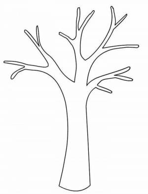 Раскраски Ствол дерева для детей