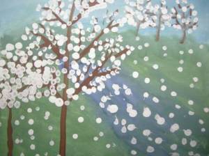 Детские рисунки -черёмуха