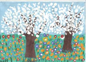 Черемуха детский рисунок