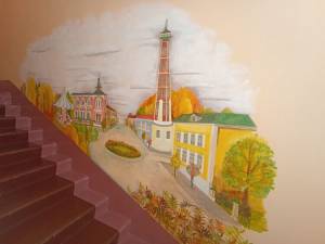 Спортивная одежда из Рыбинска, площадка для школьников и рисунки в детском саду