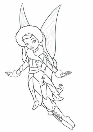 Фея незабудка раскраска