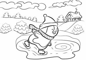 Раскраска тонкий лед