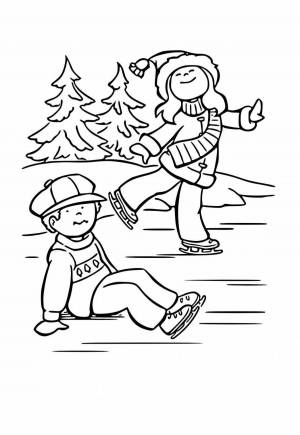 Раскраски Безопасный лед