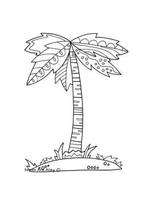 Раскраска Пальма