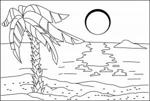 Раскраска моря