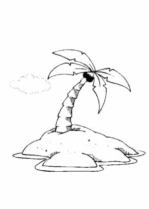 Раскраска Пальма