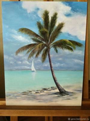 Картина маслом Пальма