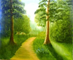 Лето в лесу рисунок