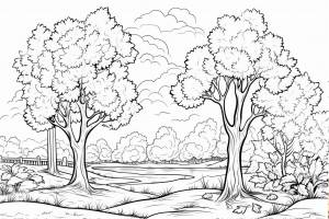 Раскраска осень для детей 6 лет