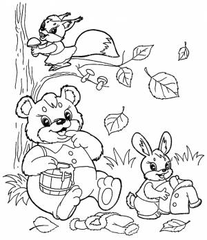 Раскраски Лесные Животные