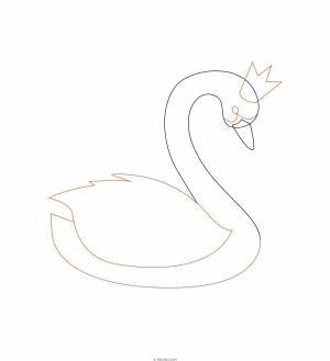 Рисунок лебедь простой