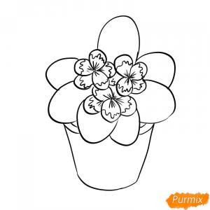 Как нарисовать фиалку поэтапно 7 уроков