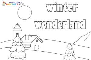 Раскраски Зимний Пейзаж