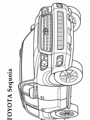 Раскраска Тойота  в формате  для девочек