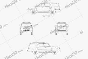 Toyota Sequoia Limited 2007 Чертеж