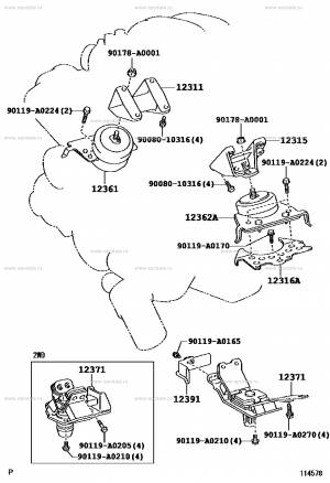 Подушки для Toyota Sequoia XK60, 2 поколение 11