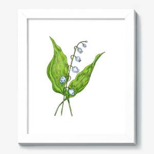 Картина «Майский ландыш весенний цветок»