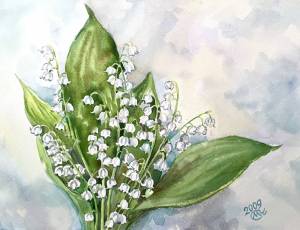 Ландыш осенью