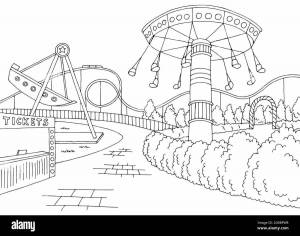 Раскраска парк