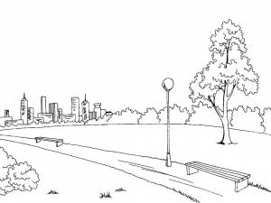 Раскраска Парк