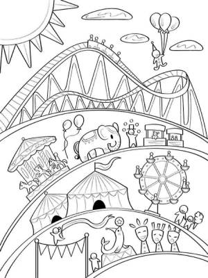 Раскраски Аттракционы