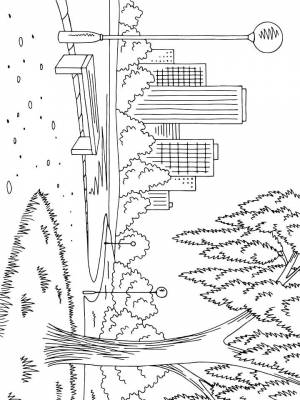 Раскраска Парк для детей