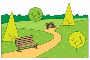 Парки Срисовки Легкие Пошаговые